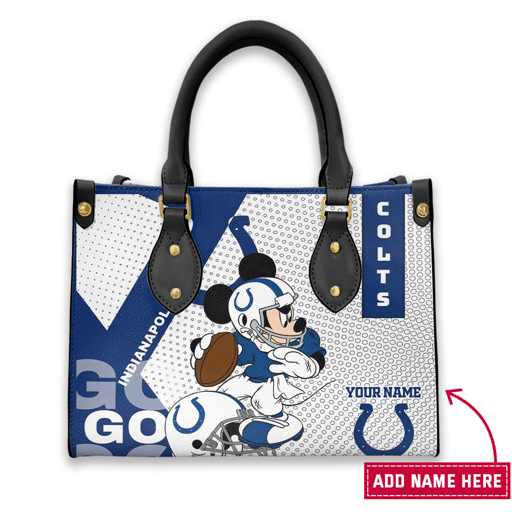 Indianapolis Colts Personalized Leather Hand Bag BB338