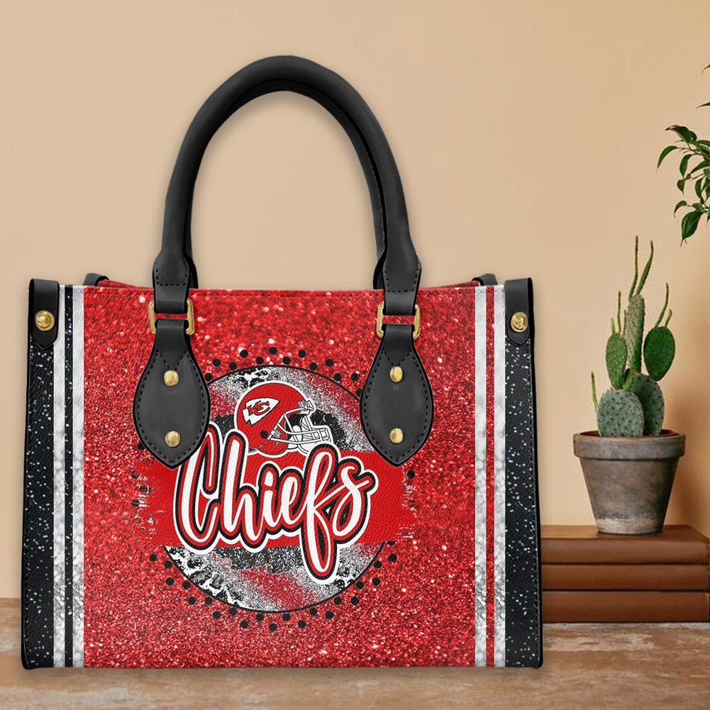 Kansas City Chiefs Leather Hand Bag BB374