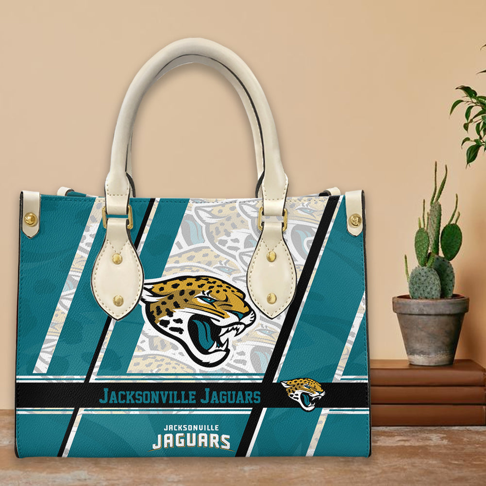 Jacksonville Jaguars Personalized Leather Hand Bag BBLTHB634