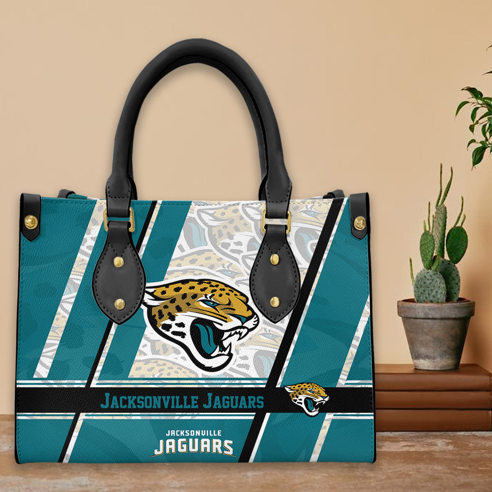 Jacksonville Jaguars Personalized Leather Hand Bag BBLTHB634