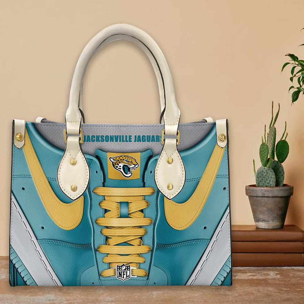 Jacksonville Jaguars Personalized Leather Hand Bag BBLTHB674