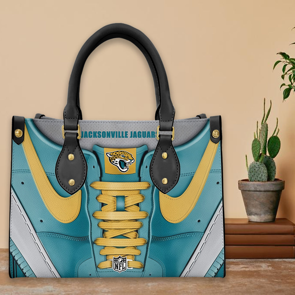 Jacksonville Jaguars Personalized Leather Hand Bag BBLTHB674