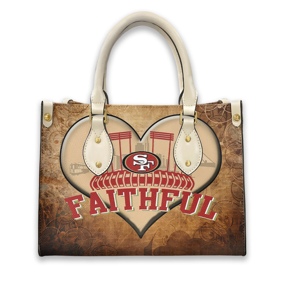 San Francisco 49ers Leather Hand Bag BBLTHB685