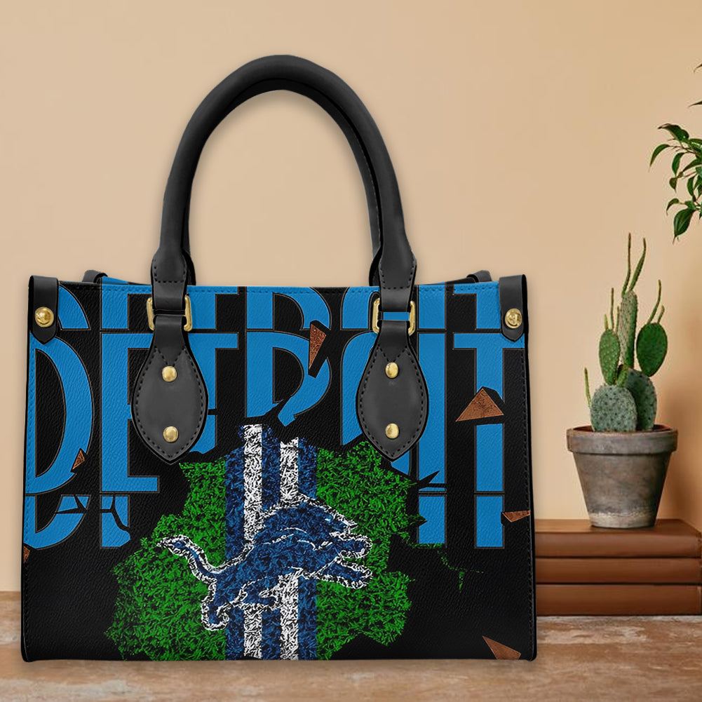 Detroit Lions Leather Hand Bag BBLTHB708