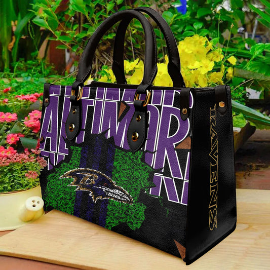 Baltimore Ravens Leather Hand Bag BBLTHB709