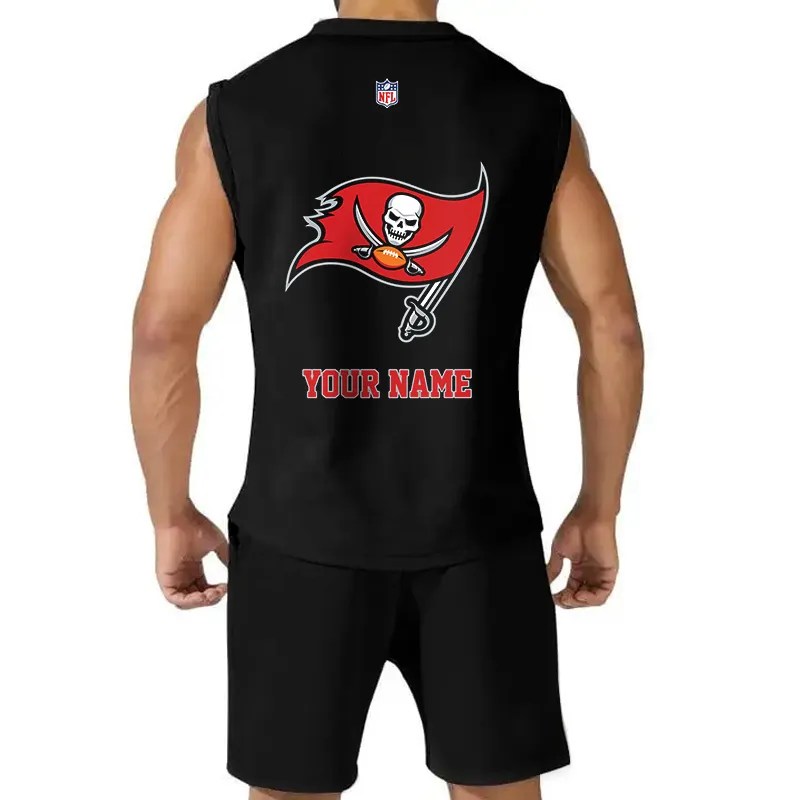 Tampa Bay Buccaneers Combo Men Jersey Tank Top and Shorts AZICOTATTMS00027