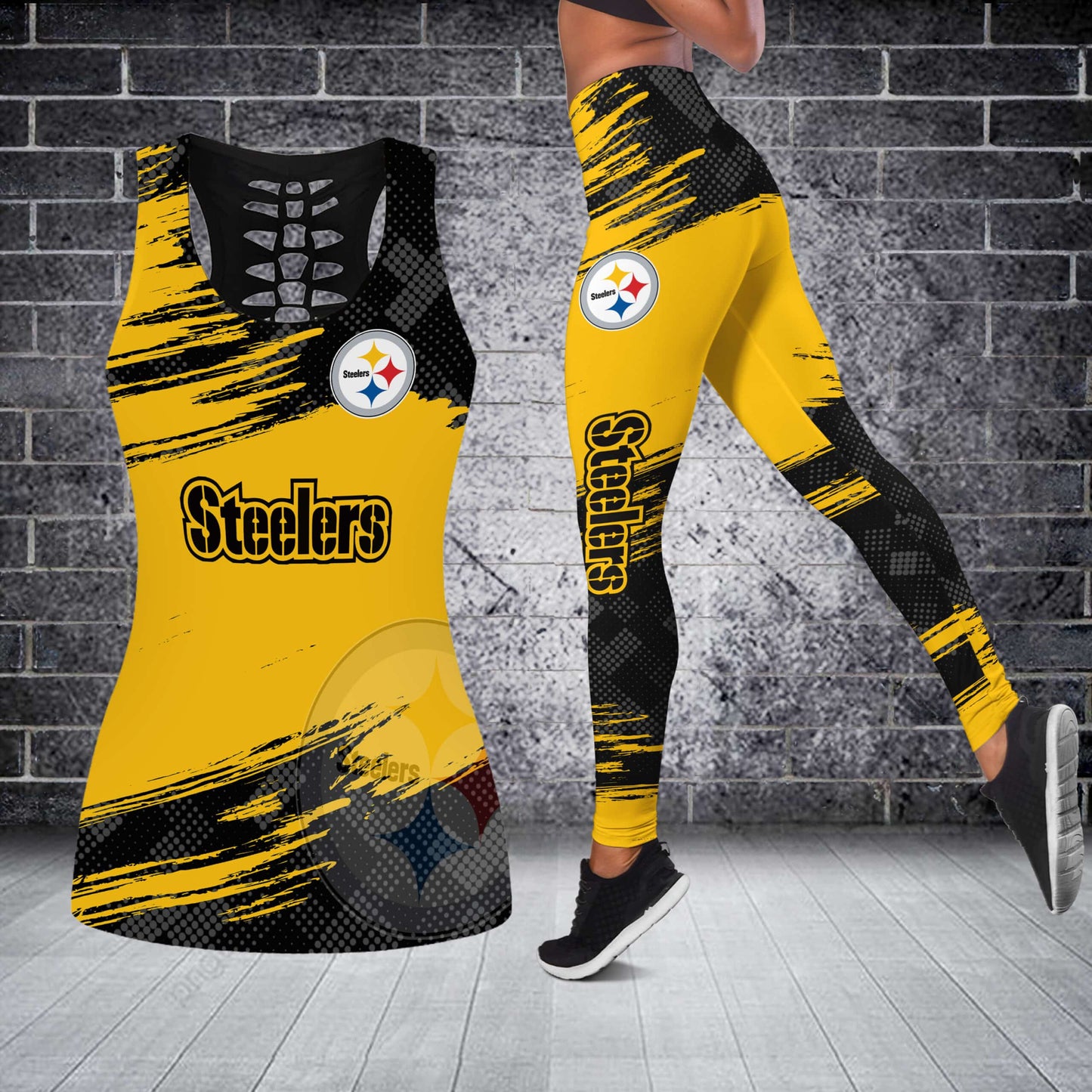 Pittsburgh Steelers Tank Top And Leggings BG295