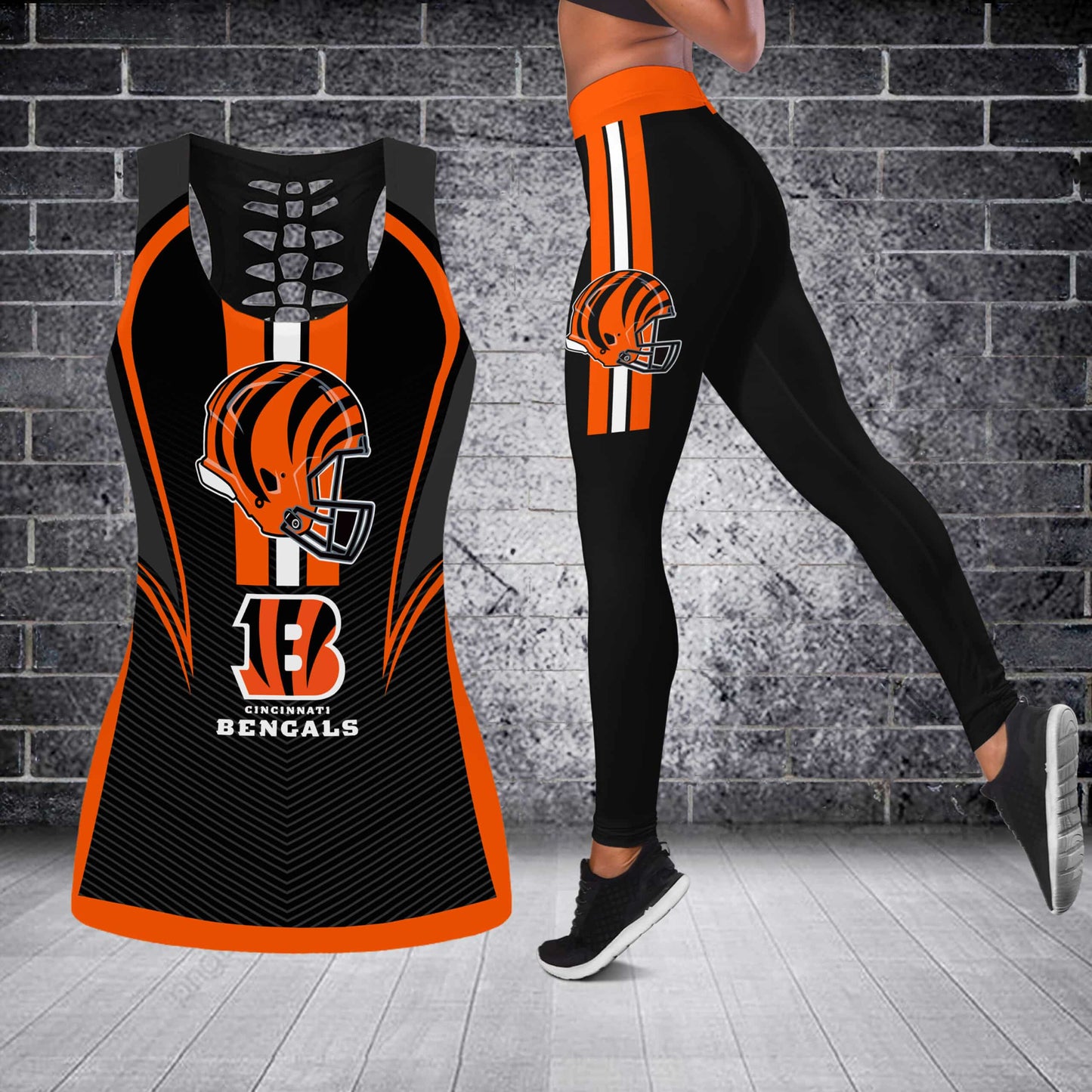 Cincinnati Bengals Tank Top And Leggings BG297