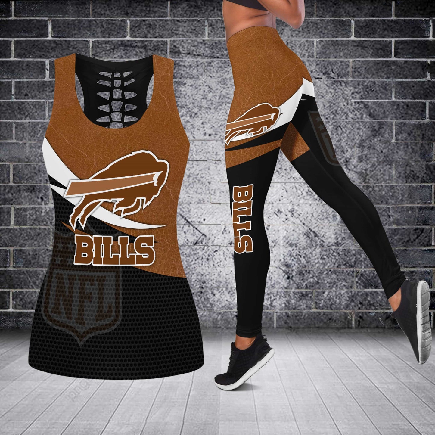 Buffalo Bills Tank Top And Leggings BG298