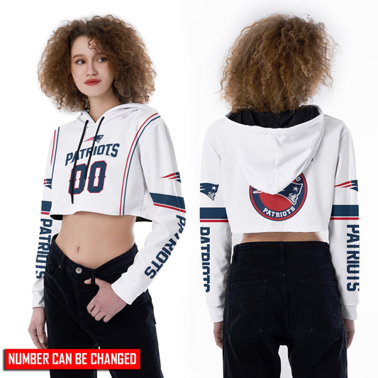 New England Patriots Personalized Croptop Hoodie And Leggings BG287