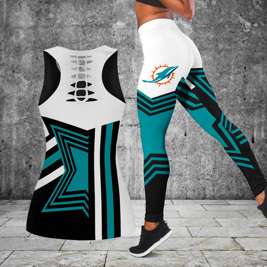 Miami Dolphins Combo Tank Top And Leggings BG303