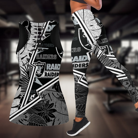 Las Vegas Raiders Combo Tank Top And Leggings BG304