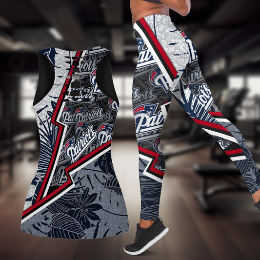 New England Patriots Combo Tank Top And Leggings BG305
