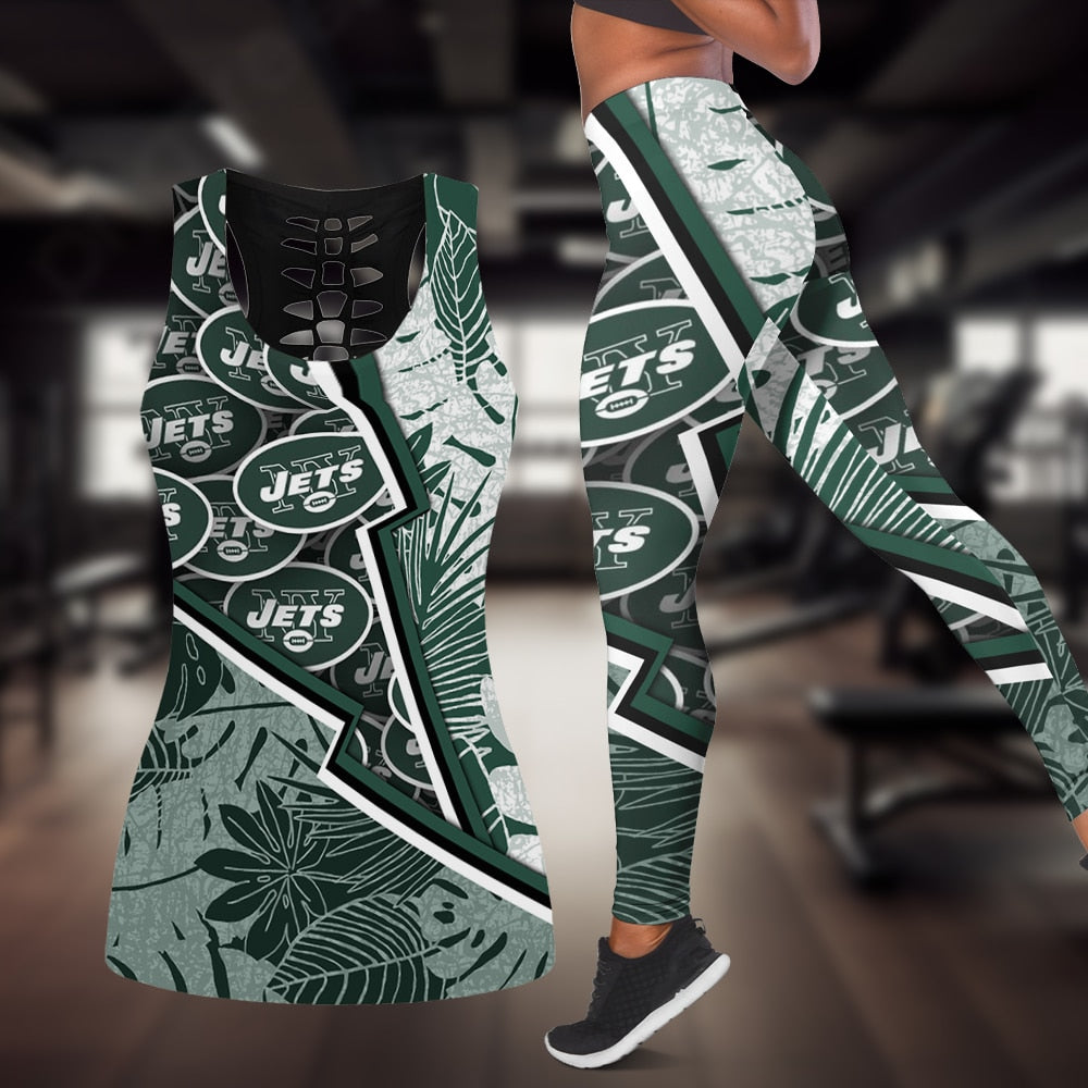 New York Jets Combo Tank Top And Leggings BG306
