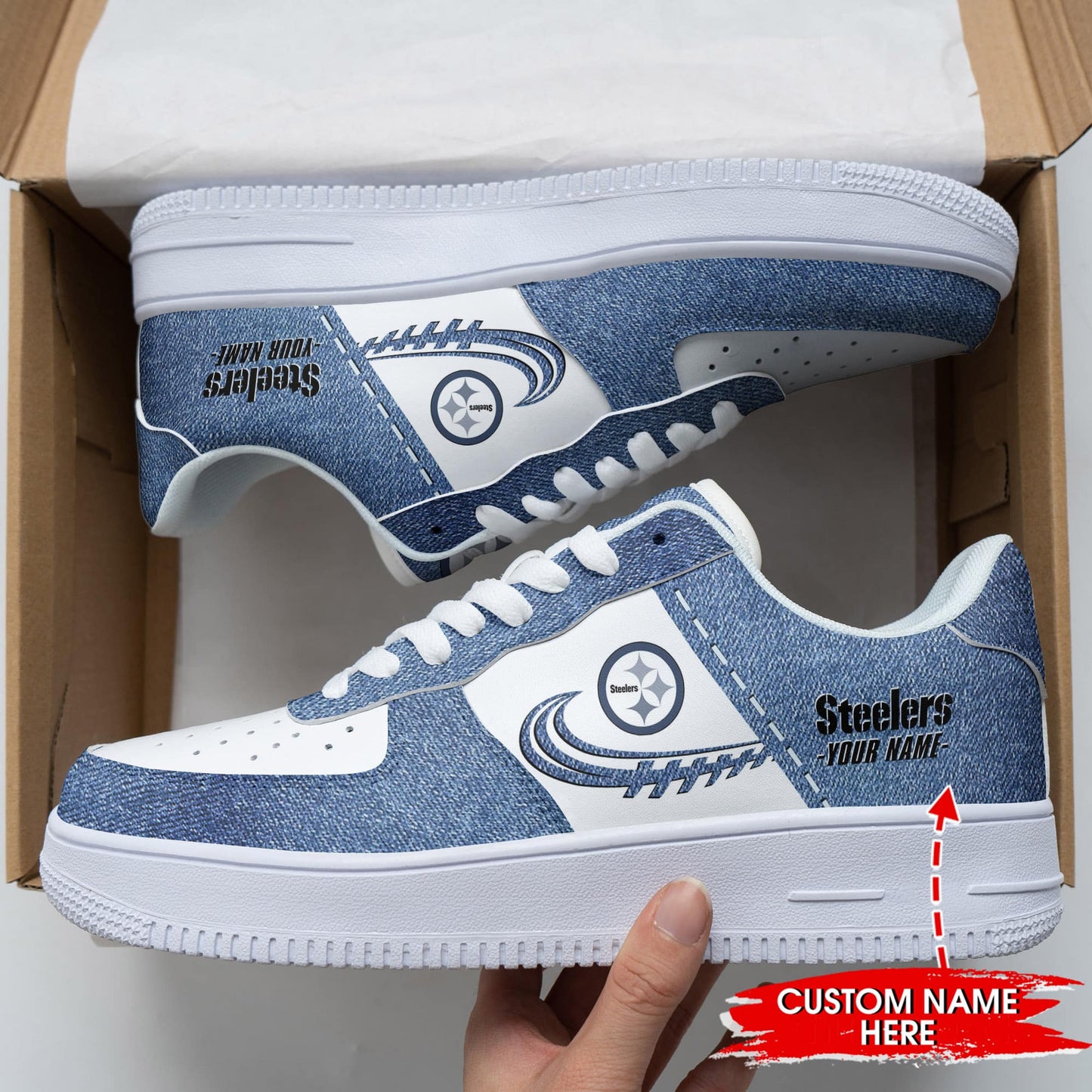 Pittsburgh Steelers Personalized AF1 Shoes BG382
