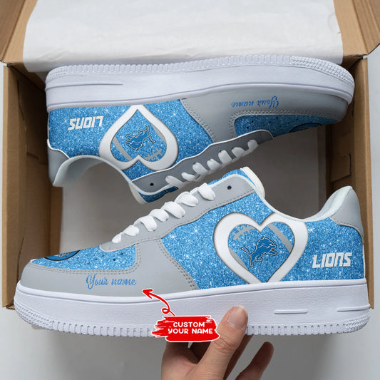 Detroit Lions Personalized AF1 Shoes BGAF1S386