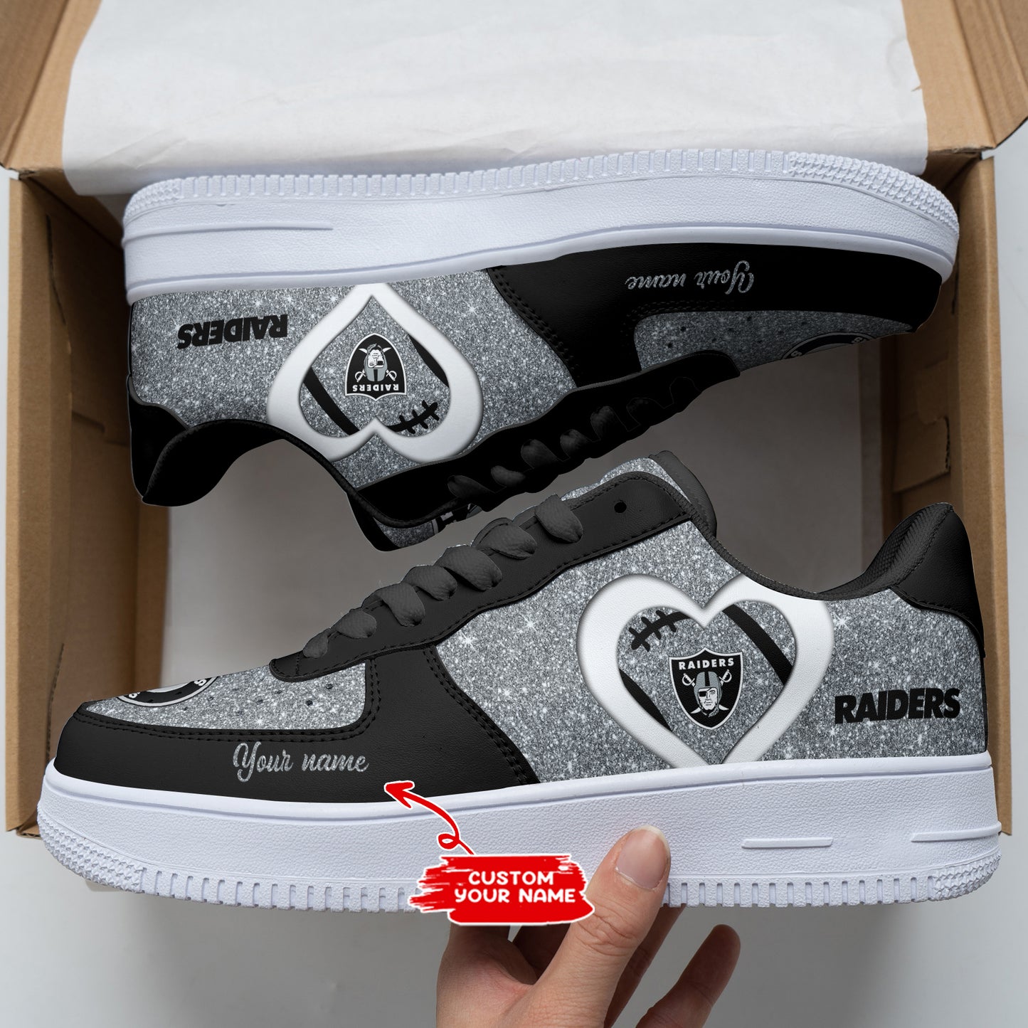 Las Vegas Raiders Personalized AF1 Shoes BGAF1S388