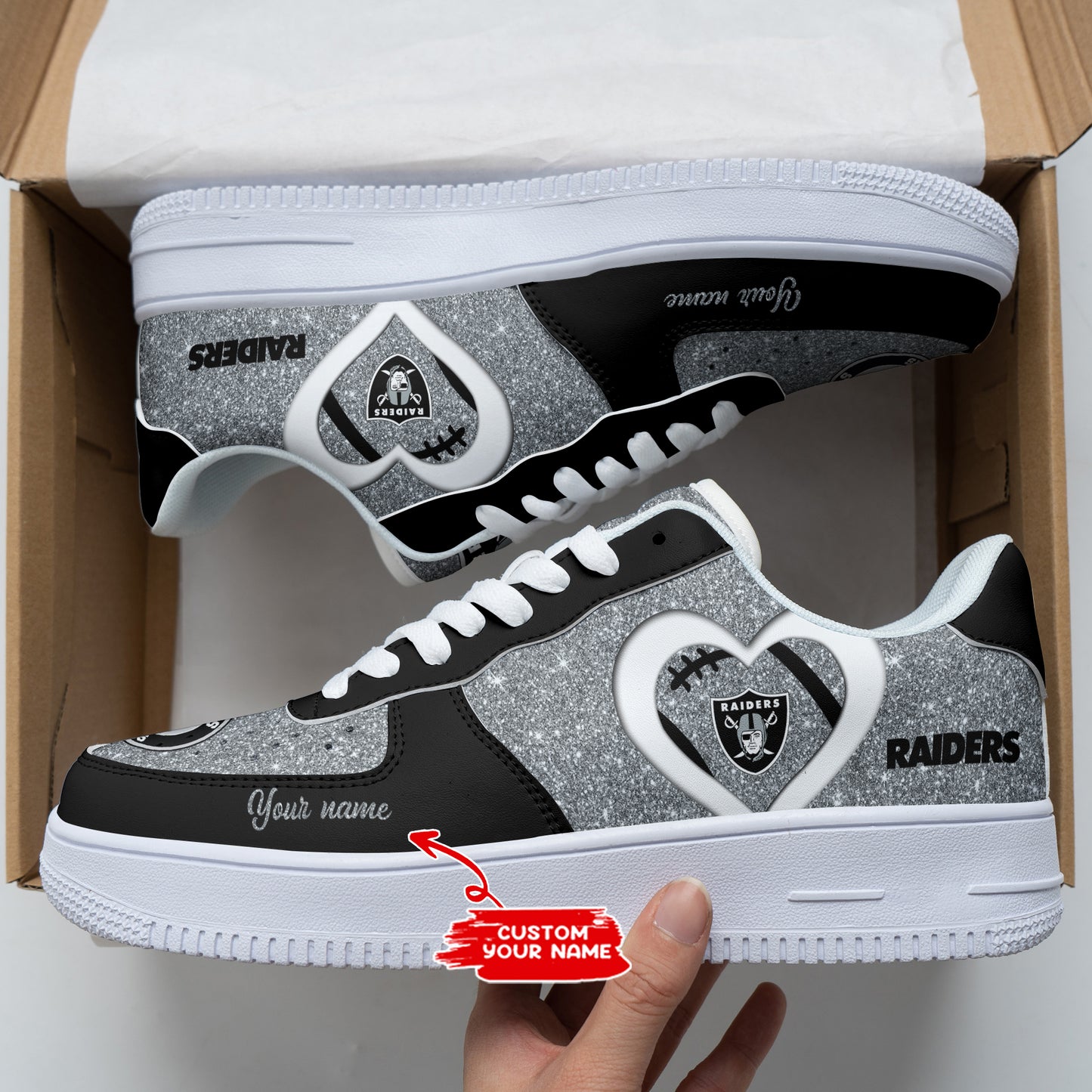 Las Vegas Raiders Personalized AF1 Shoes BGAF1S388