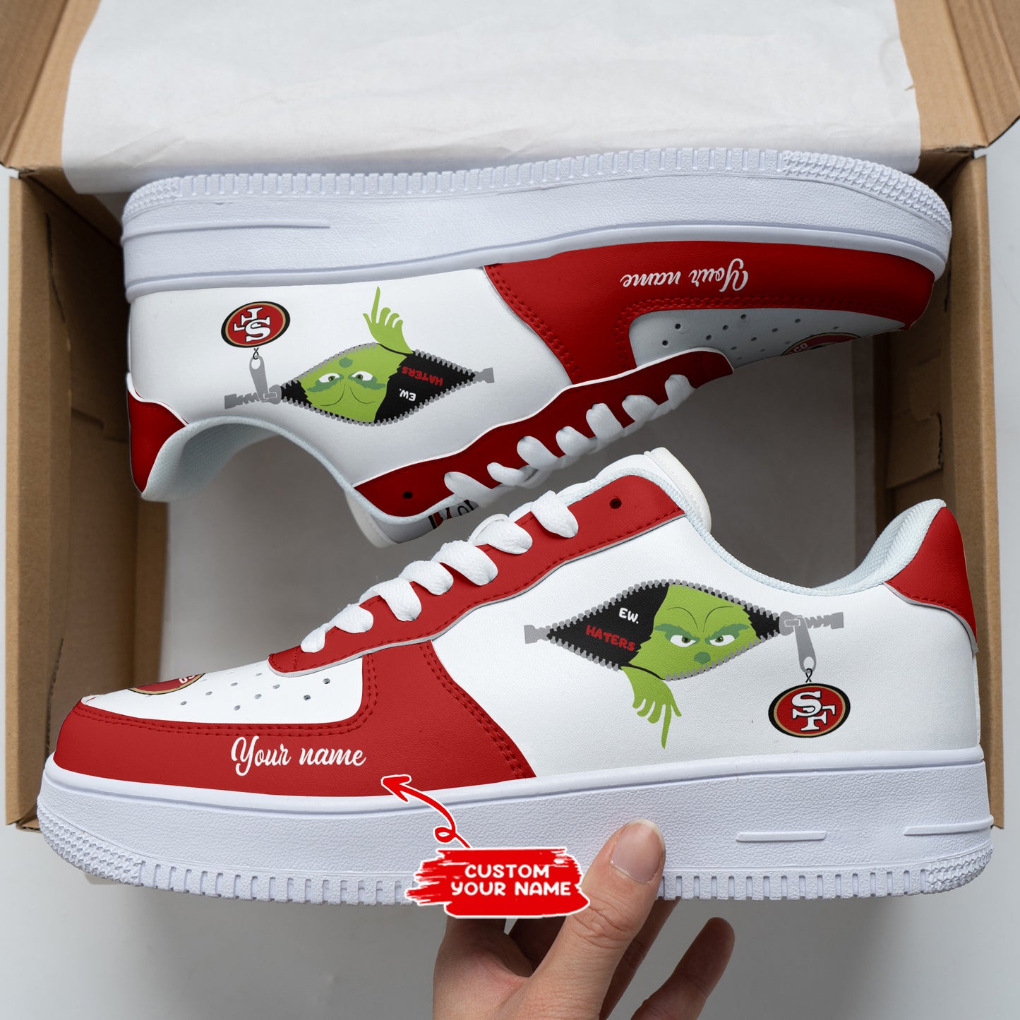 San Francisco 49ers Personalized AF1 Shoes BGAF1S390