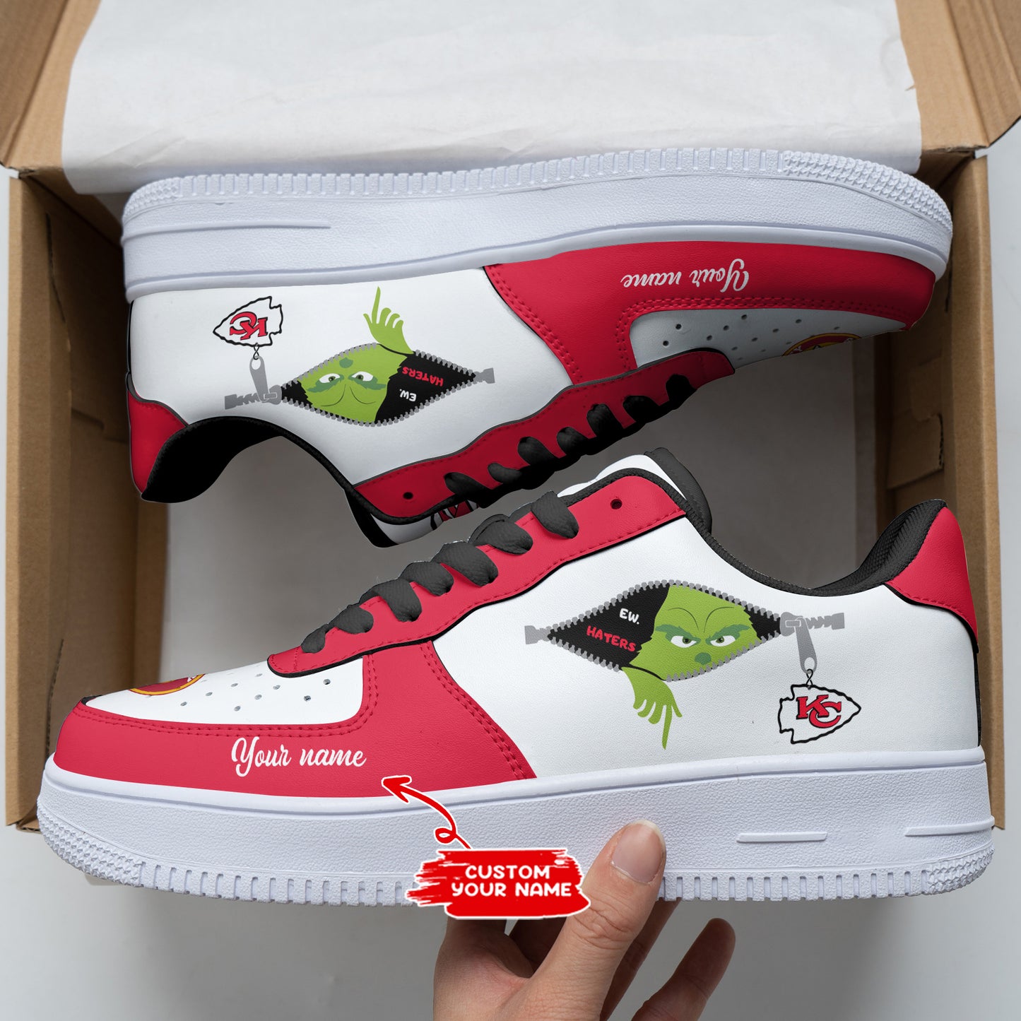 Kansas City Chiefs Personalized AF1 Shoes BGAF1S391