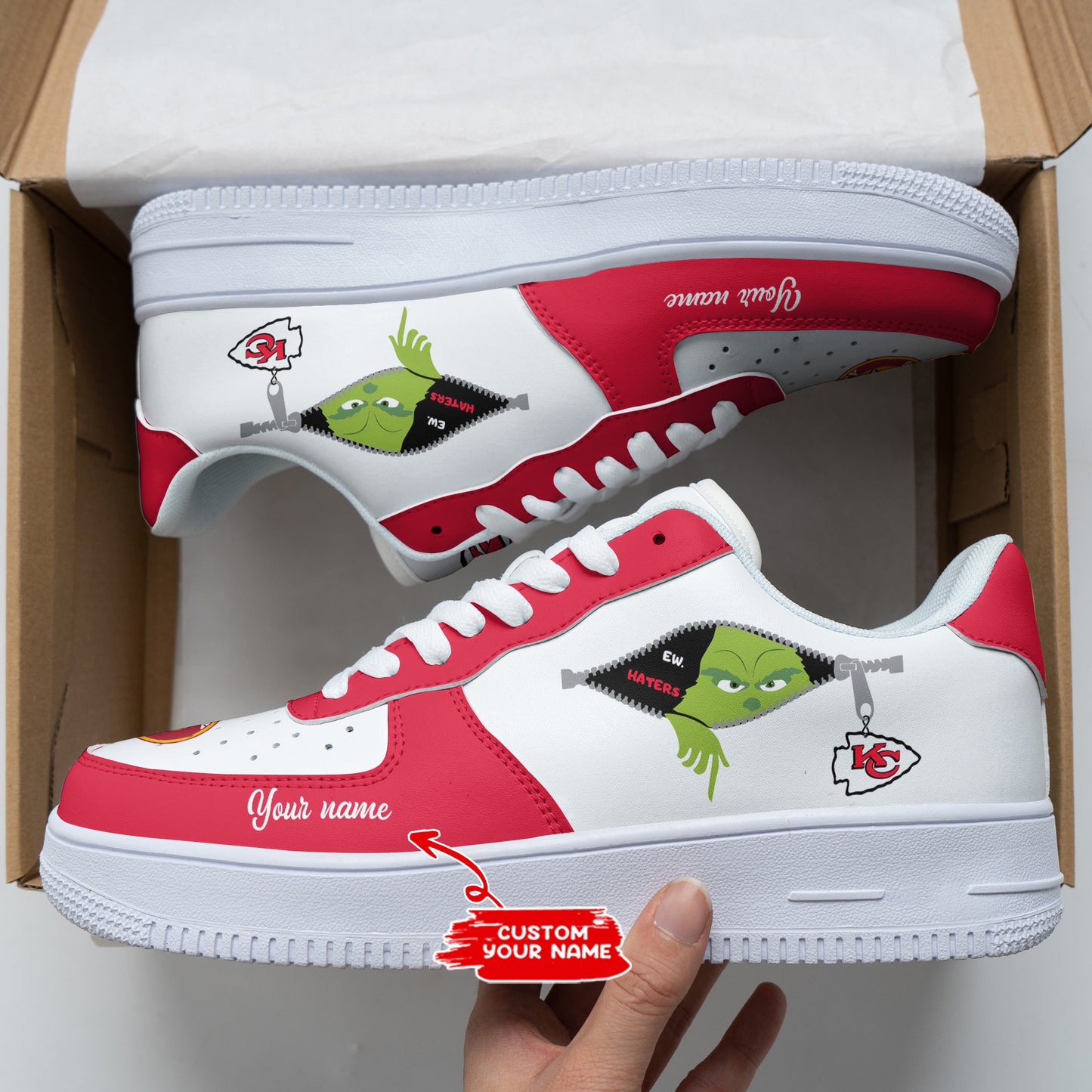 Kansas City Chiefs Personalized AF1 Shoes BGAF1S391