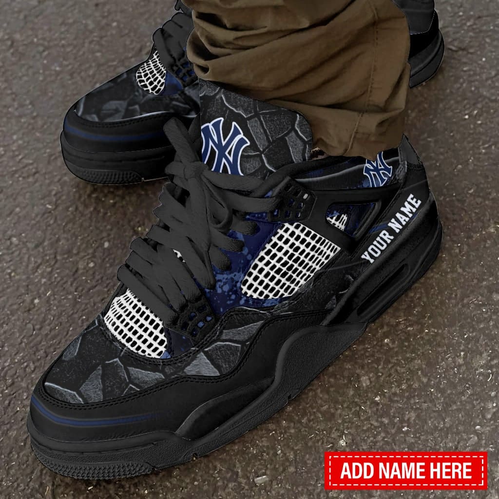 New York Yankees Personalized AJ4 Sneaker BG263
