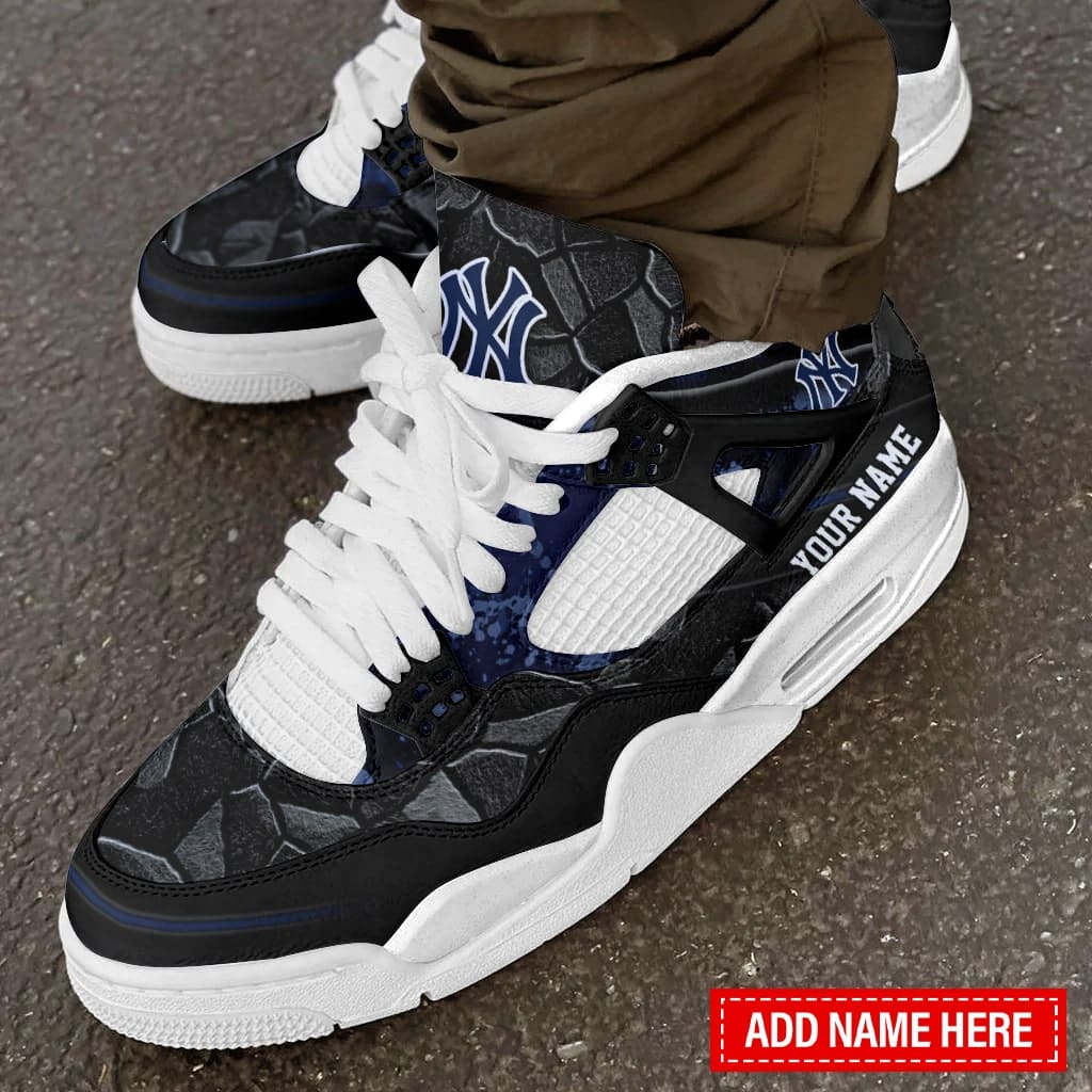 New York Yankees Personalized AJ4 Sneaker BG263