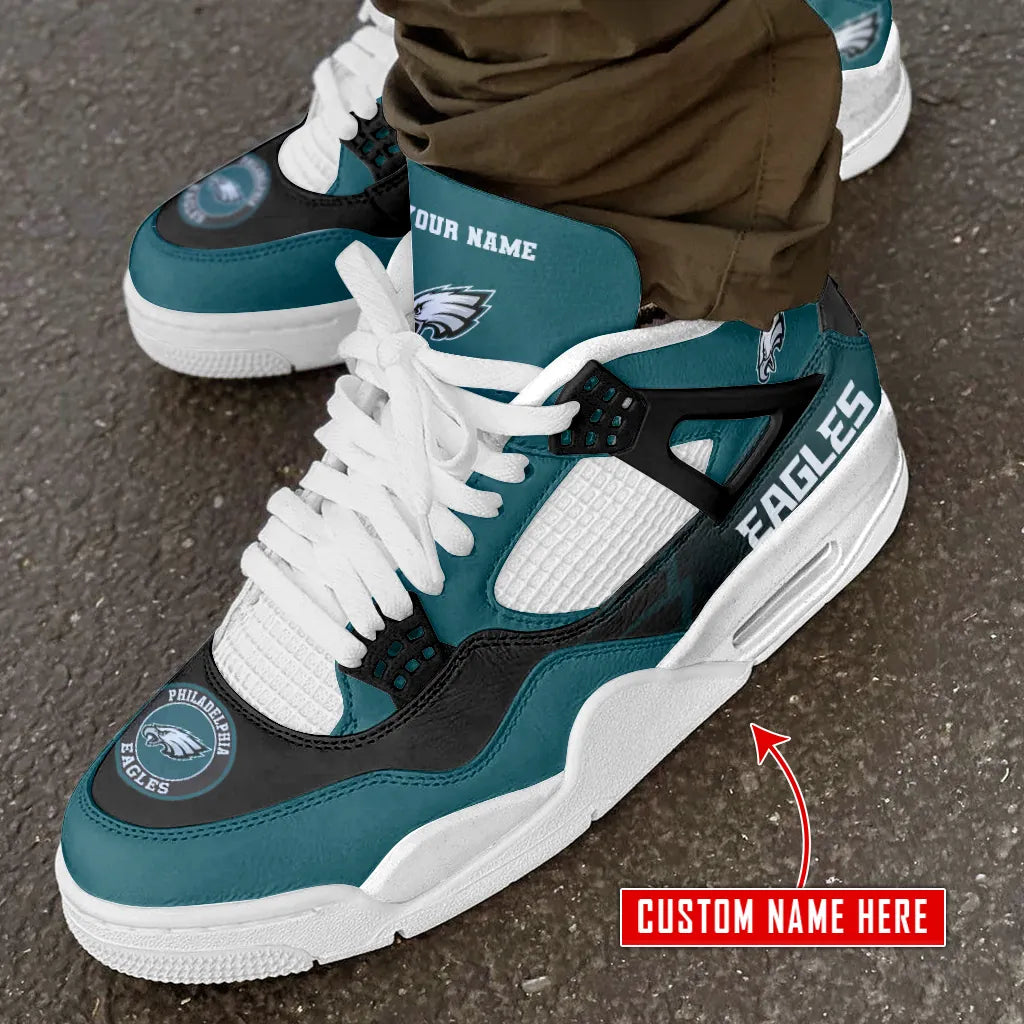 Philadelphia Eagles Personalized AJ4 Sneaker BG310