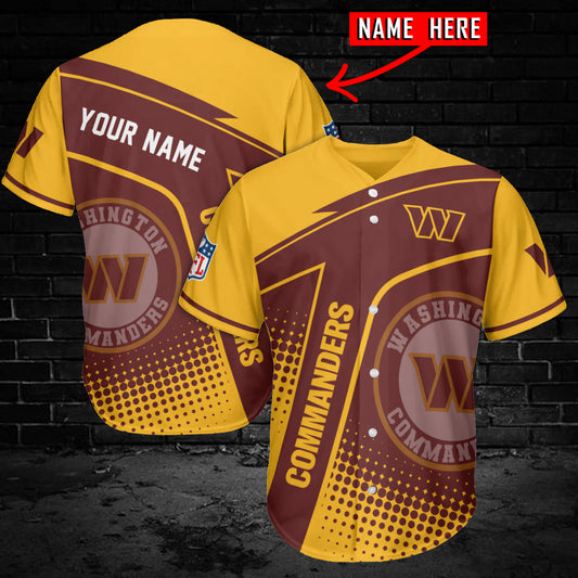 Washington Commanders Personalized Baseball Jersey AZC52