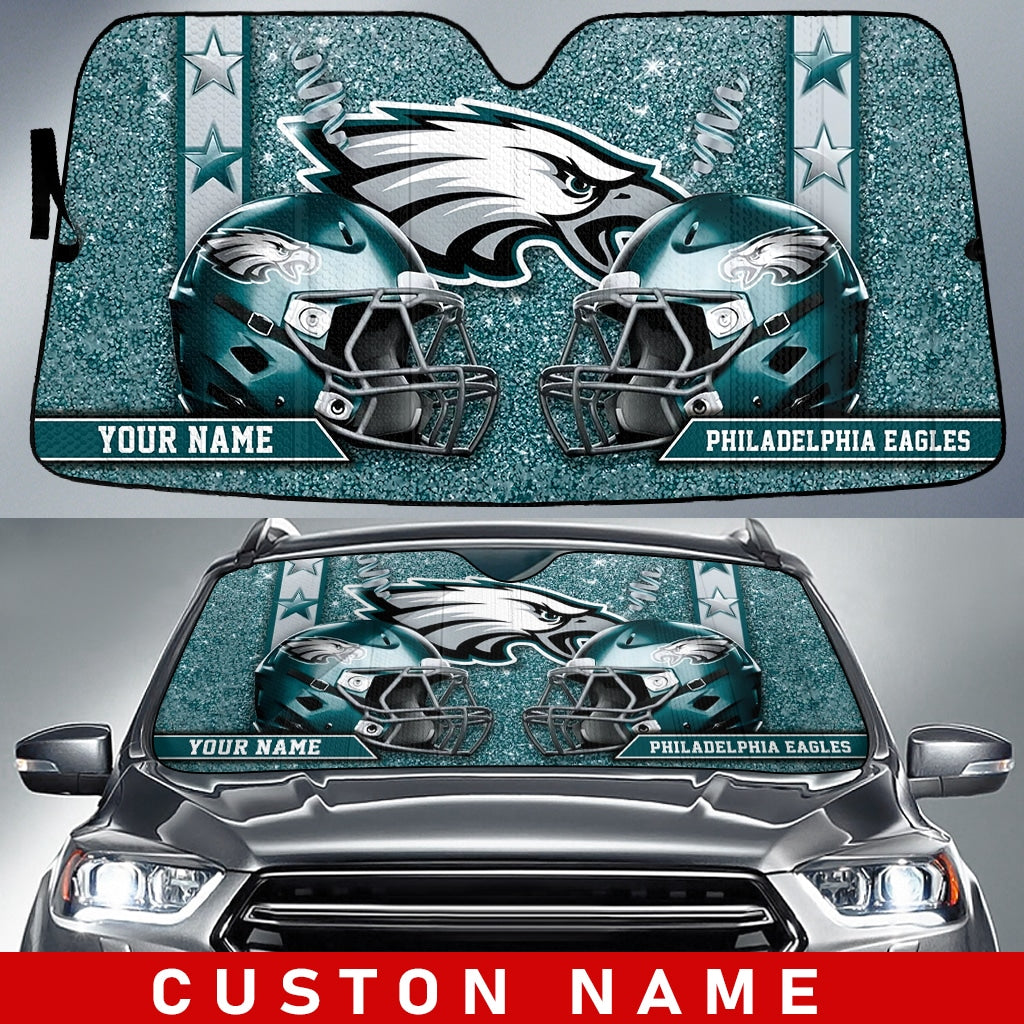 Philadelphia Eagles Personalized Auto Sun Shade BG128