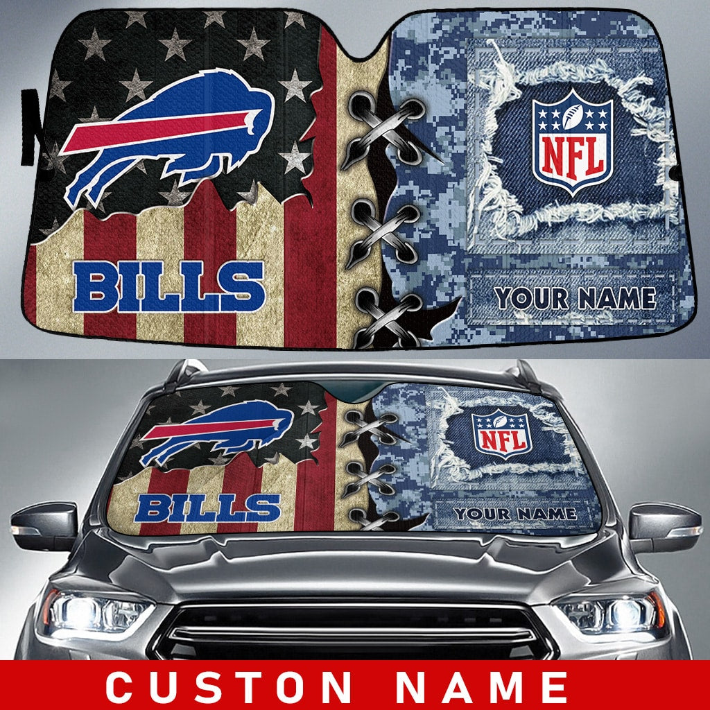 Buffalo Bills Personalized Auto Sun Shade BG222
