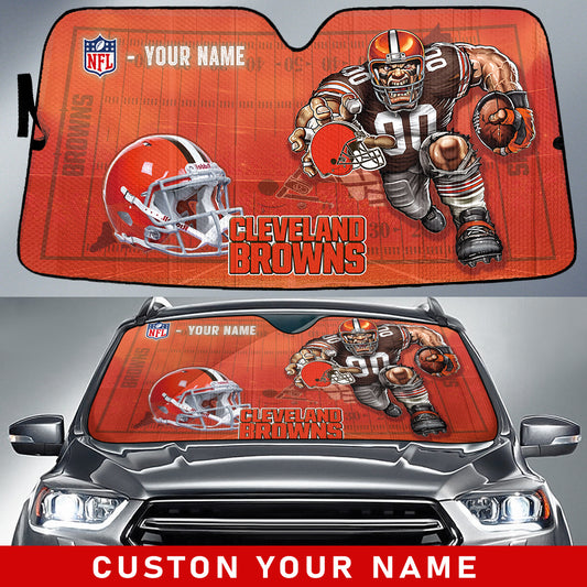 Cleveland Browns Personalized Auto Sun Shade BGAUSS230