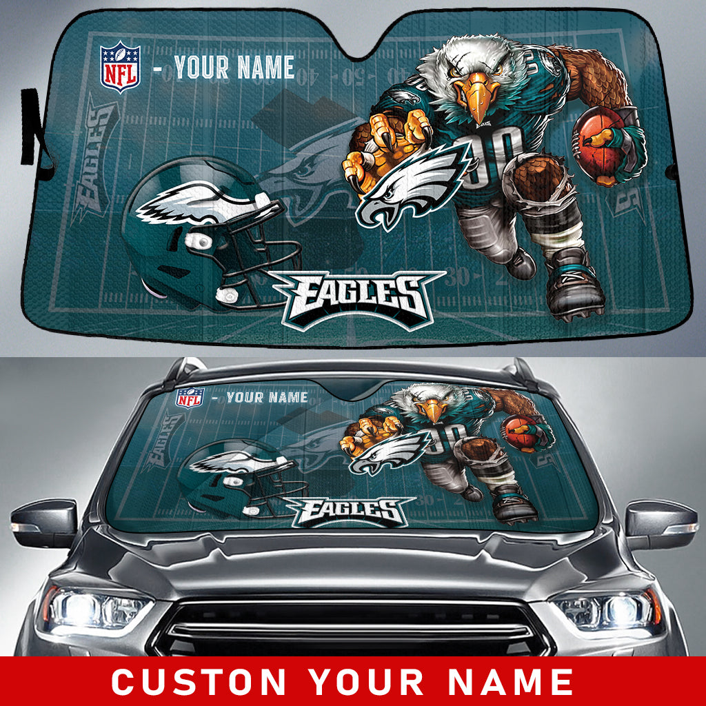 Philadelphia Eagles Personalized Auto Sun Shade BGAUSS231