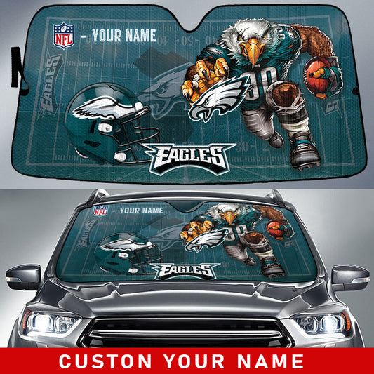 Philadelphia Eagles Personalized Auto Sun Shade BGAUSS231