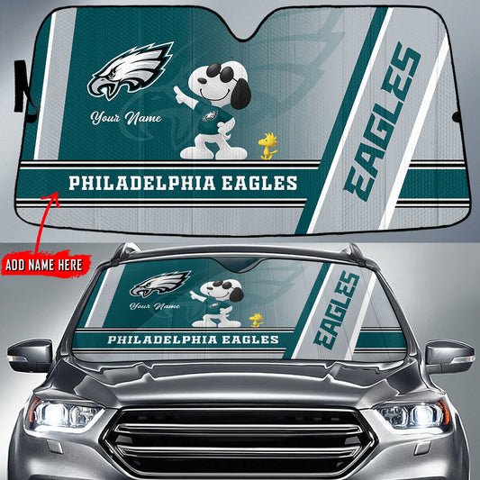 Philadelphia Eagles Personalized Auto Sun Shade BGAUSS250