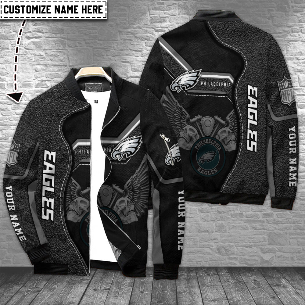 Philadelphia Eagles Personalized Bomber Jacket BGBBJ1003