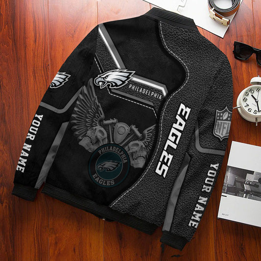 Philadelphia Eagles Personalized Bomber Jacket BGBBJ1003