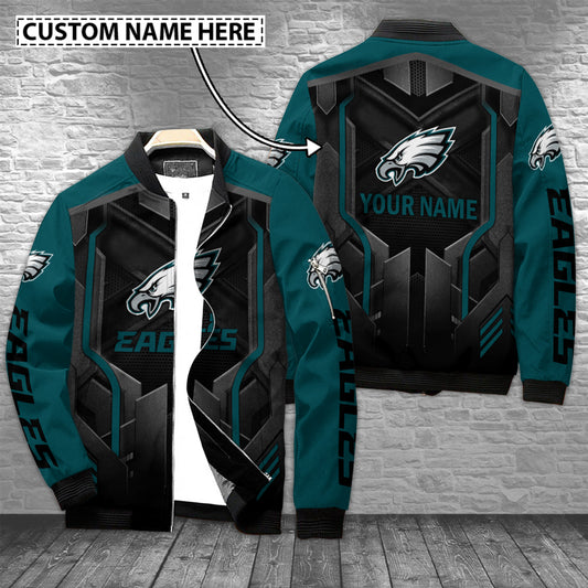 Philadelphia Eagles Personalized Bomber Jacket AZCBJ011