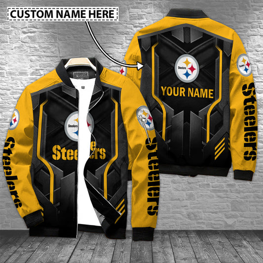 Pittsburgh Steelers Personalized Bomber Jacket AZCBJ012
