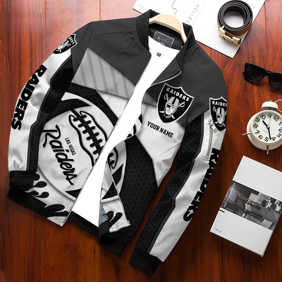 Las Vegas Raiders Personalized Bomber Jacket BG871