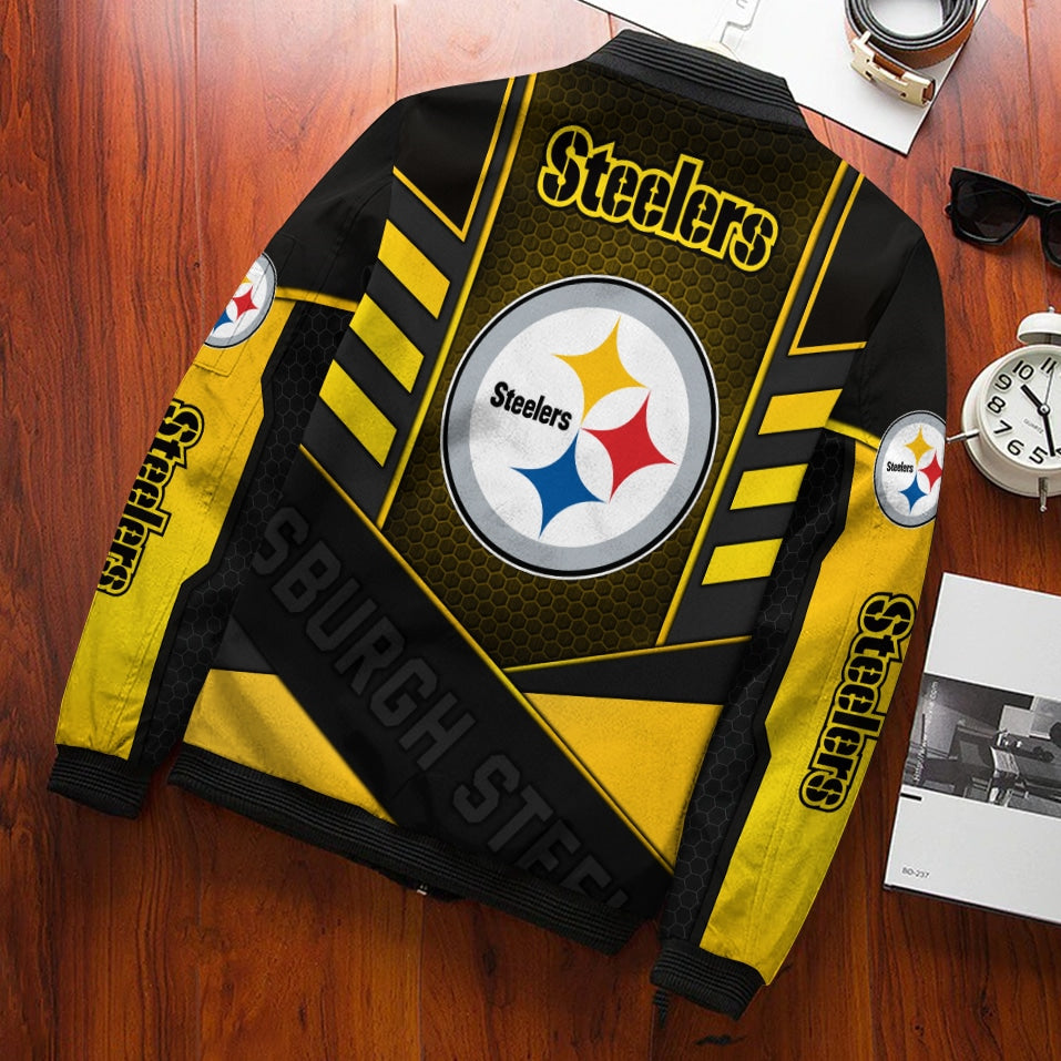 Pittsburgh Steelers Personalized Bomber Jacket BG872