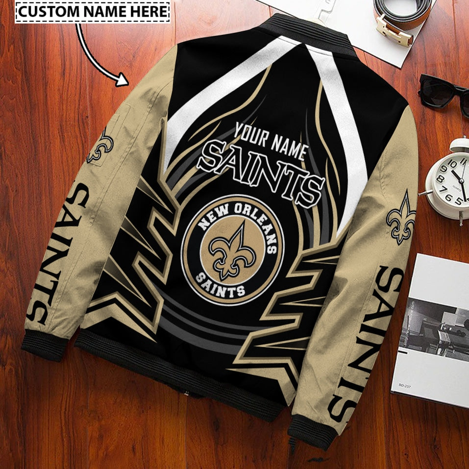 New Orleans Saints Personalized Bomber Jacket BG874