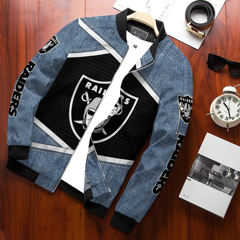 Las Vegas Raiders Personalized Bomber Jacket BG876