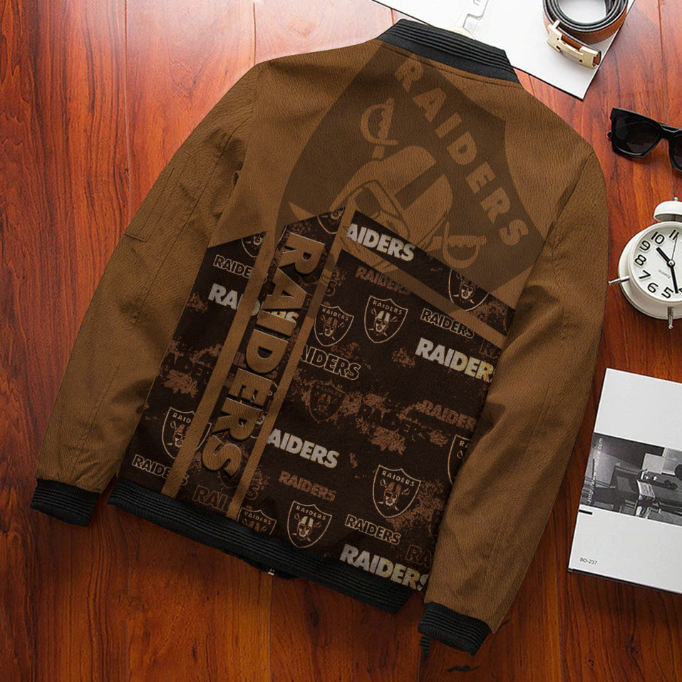 Las Vegas Raiders Personalized Bomber Jacket BG887