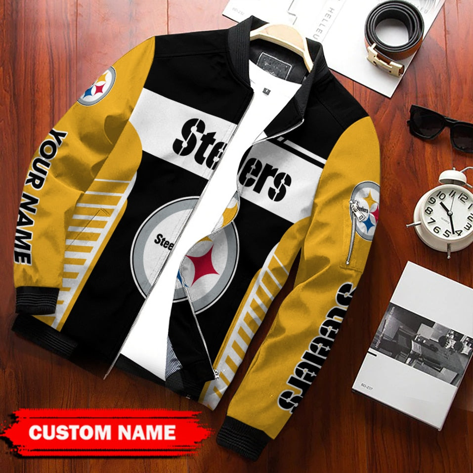 Pittsburgh Steelers Personalized Bomber Jacket BG890