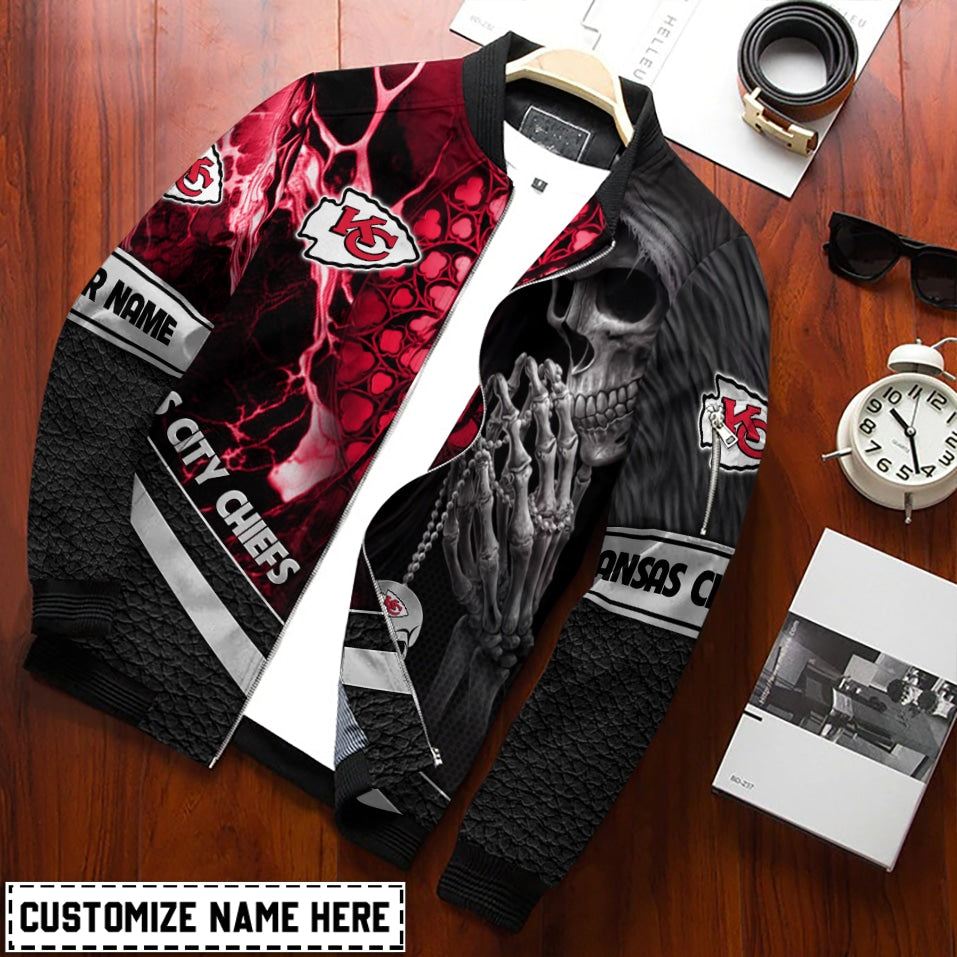 Kansas City Chiefs Personalized Bomber Jacket BG892