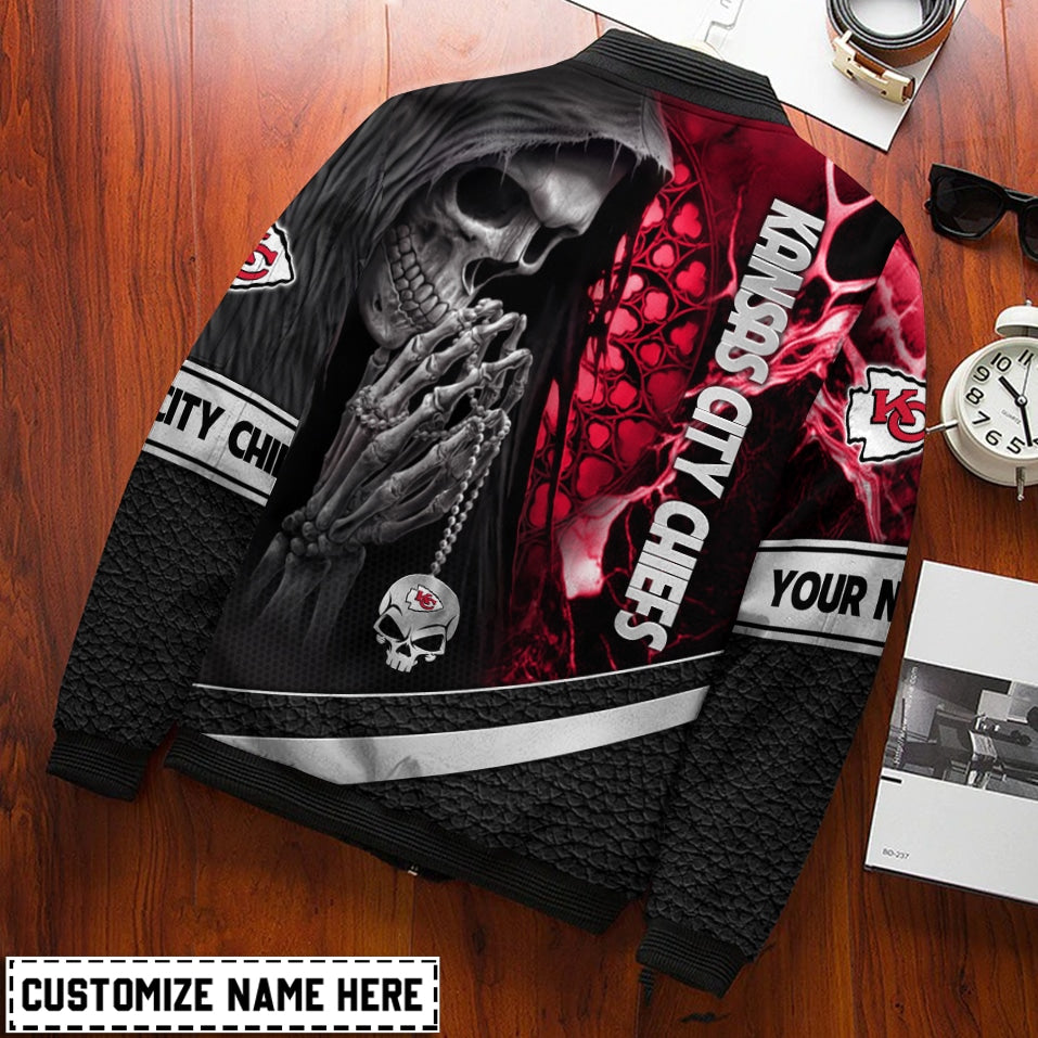 Kansas City Chiefs Personalized Bomber Jacket BG892