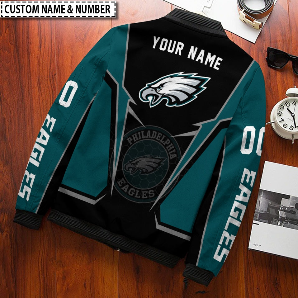 Philadelphia Eagles Personalized Bomber Jacket BG894