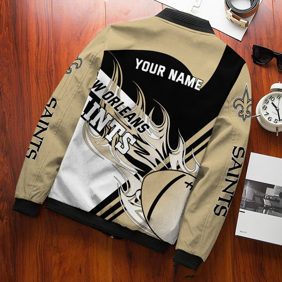 New Orleans Saints Personalized Bomber Jacket BG899