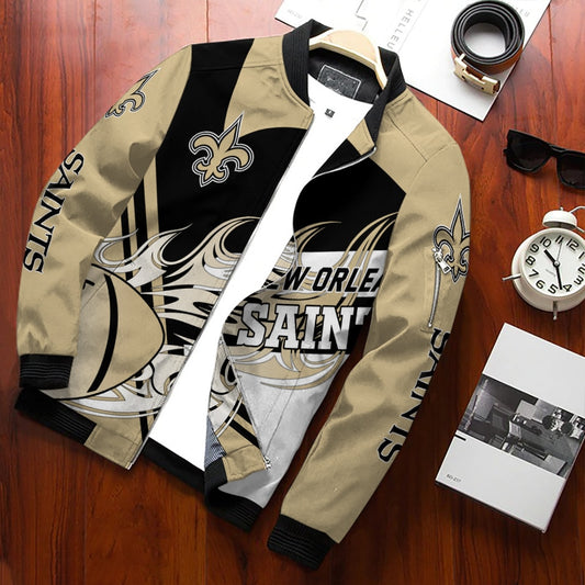New Orleans Saints Personalized Bomber Jacket BG899